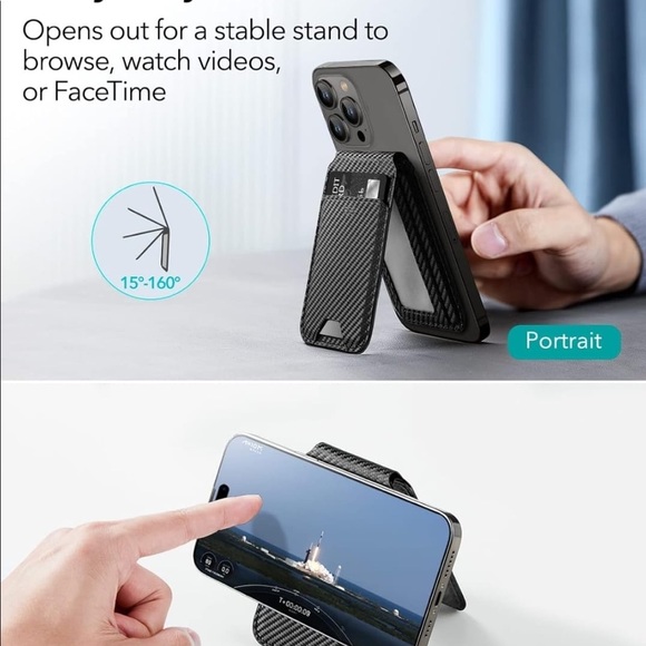 ESR Magnetic Wallet, Compatible with MagSafe w/ Adjustable Stand. - Picture 3 of 6